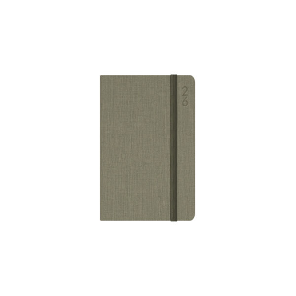 Diary 2026 Debden D36 Pocket Designer Wtv D36.P52-26 Textured Fabric Green 85X132MM - Image 2