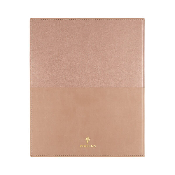 Diary 2026 Collins Quarto Vanessa 325.V49-26  Vertical Short Week To View Pu Rose Gold - Image 2