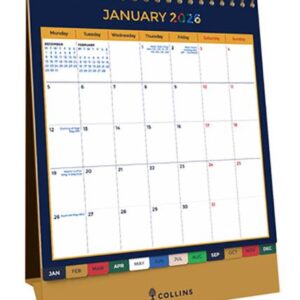 Desk Calendar 2026 Edge Mira Month to View 220x175mm