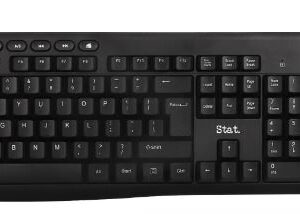 Stat Wireless Keyboard And Mouse Combo Black