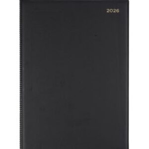 Collins Belmont Diary A4 Week To An Opening Black 2025 8:00Am-7:00Pm 347.V99-26