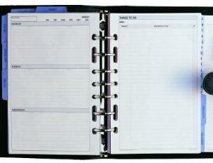 Organiser Debden Dayplanner 7 Ring Black DK2599