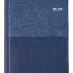 Diary 2026 Collins A6 Vanessa Day To Page Pu Blue 165.V59-26