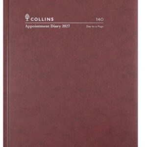 DIARY 2027 COLLINS APPOINTMENT A4 140.P78 1DTP BURGUNDY