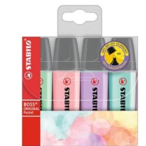 STABILO BOSS PASTEL HIGHLIGHTER WALLET 4