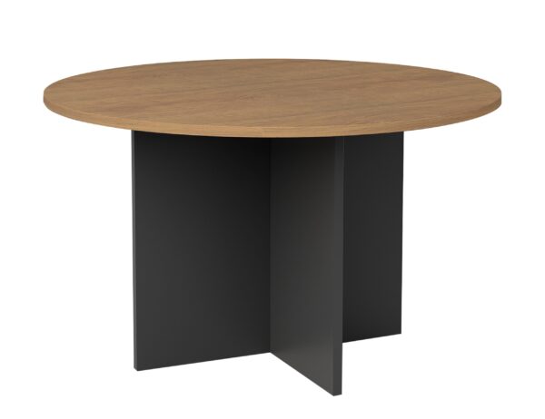 Round Meeting Table Cross Base OMJ-MT09/MT12-CS/WH-WT/CH-VW/WH - Image 4