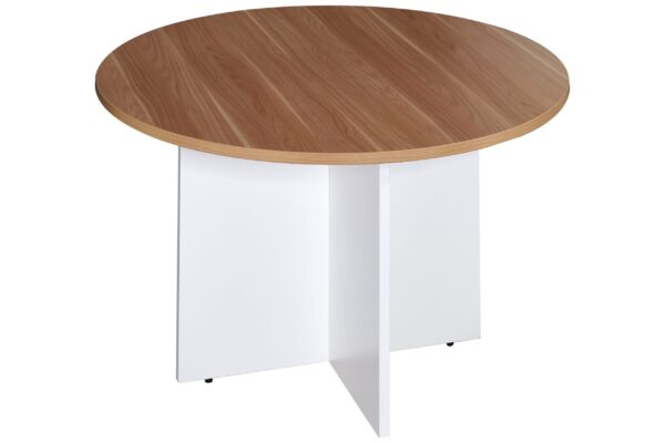 Round Meeting Table Cross Base OMJ-MT09/MT12-CS/WH-WT/CH-VW/WH - Image 6