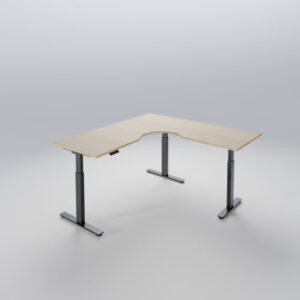 Altura Pro Height Adjustable L-Shape Desk Frame GOPD-ALT2WS-WH/BK