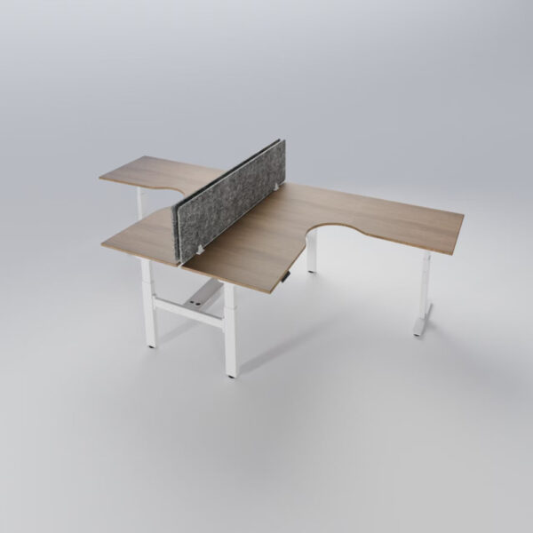 Altura Pro Height Adjustable L-Shape Desk Frame GOPD-ALT2WS-WH/BK - Image 11