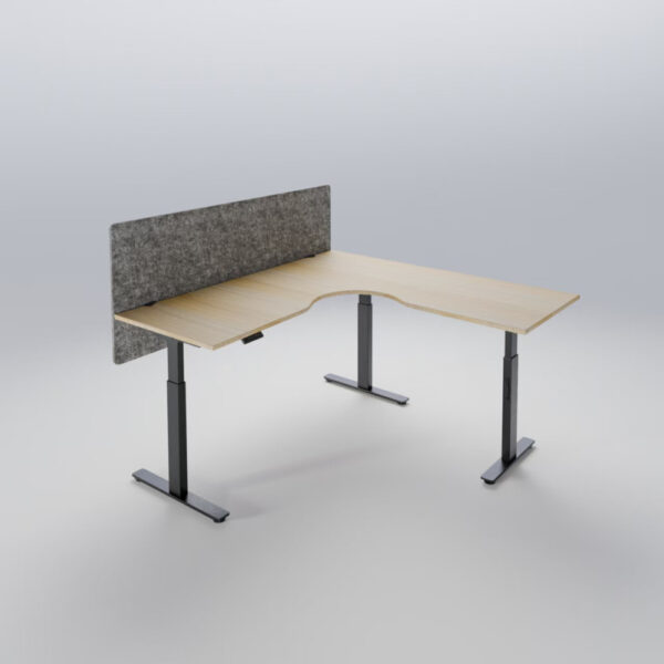 Altura Pro Height Adjustable L-Shape Desk Frame GOPD-ALT2WS-WH/BK - Image 7