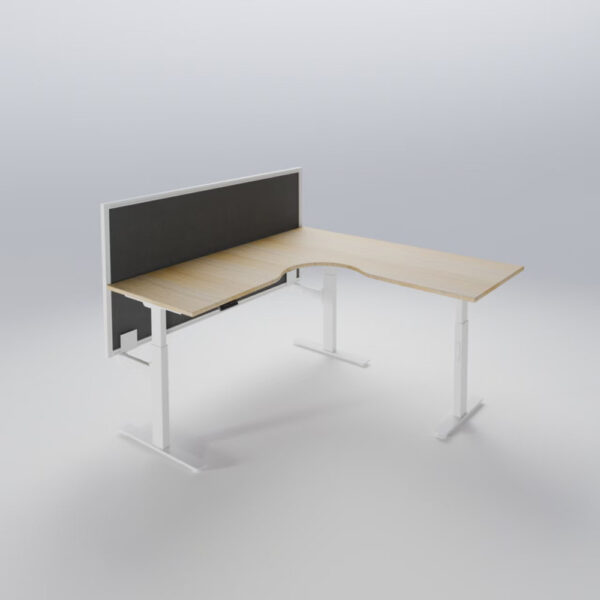 Altura Pro Height Adjustable L-Shape Desk Frame GOPD-ALT2WS-WH/BK - Image 3