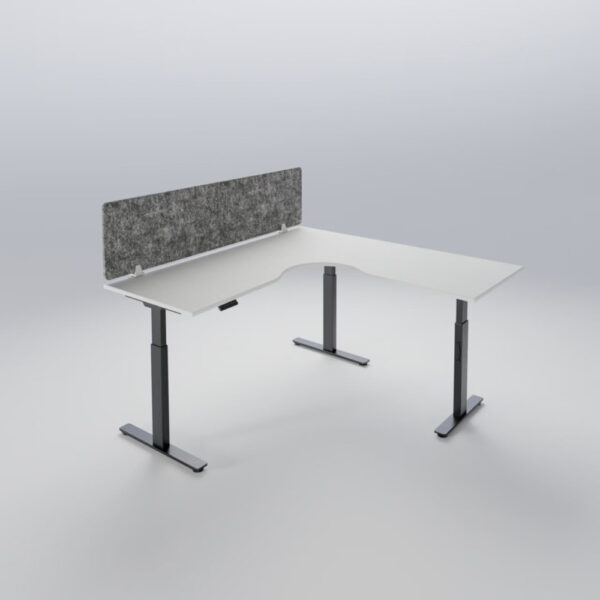 Altura Pro Height Adjustable L-Shape Desk Frame GOPD-ALT2WS-WH/BK - Image 2