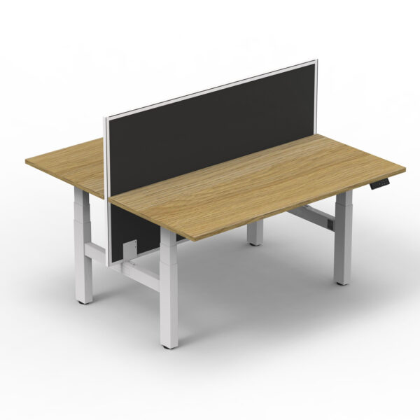 Altura Height Adjustable Twin Desk Frame – Dual Motors per workstation GOPNA-ALT3II-DOUBLEWH/BK - Image 6