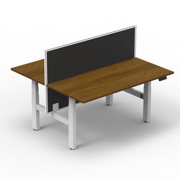 Altura Height Adjustable Twin Desk Frame – Dual Motors per workstation GOPNA-ALT3II-DOUBLEWH/BK - Image 5