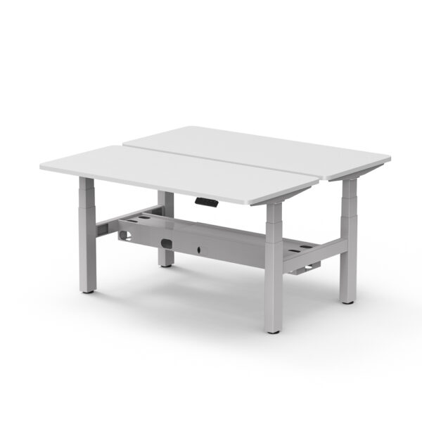 Altura Height Adjustable Twin Desk Frame – Dual Motors per workstation GOPNA-ALT3II-DOUBLEWH/BK - Image 3
