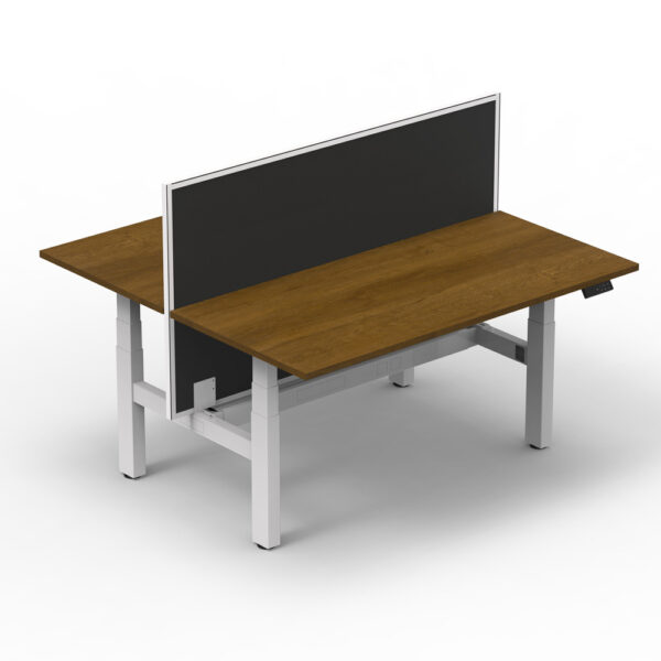 Altura Height Adjustable Twin Desk Frame – Dual Motors per workstation GOPNA-ALT3II-DOUBLEWH/BK - Image 4