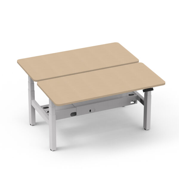 Altura Height Adjustable Twin Desk Frame – Dual Motors per workstation (Frame Only) GOPNA-ALTII-DOUBLEWH/BK - Image 3