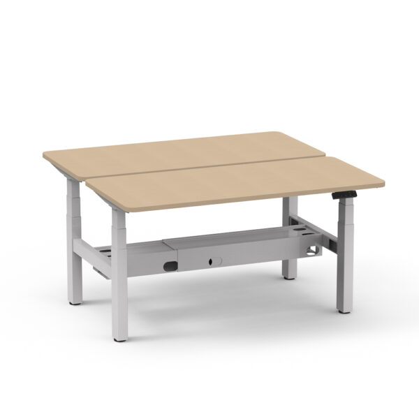 Altura Height Adjustable Twin Desk Frame – Dual Motors per workstation (Frame Only) GOPNA-ALTII-DOUBLEWH/BK - Image 2