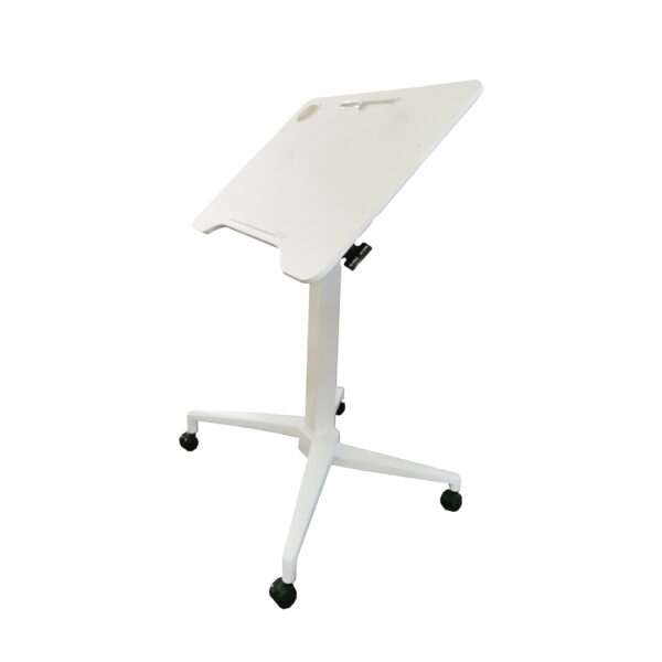 VERSARISE Pneumatic Height Adjustable Portable Tilt Top Table / Lectern