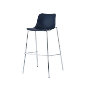 Lumin II Bar Stool Chair Available in Black, Charcoal Grey and White