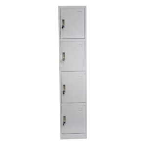4 DOOR METAL STORAGE LOCKER – LIGHT GREY GOPHD-LK04S