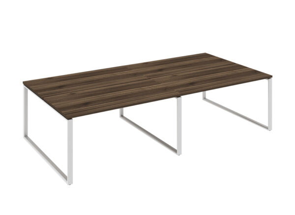 WorkSmart Series Double-Sided Desks with Desktop - Loop Frame - Image 3