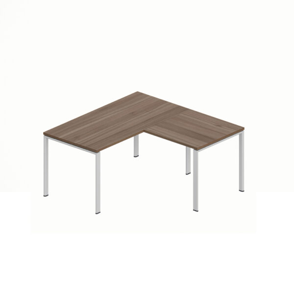 WorkSmart Series Single Corner Workstation U-Frame with Desktop