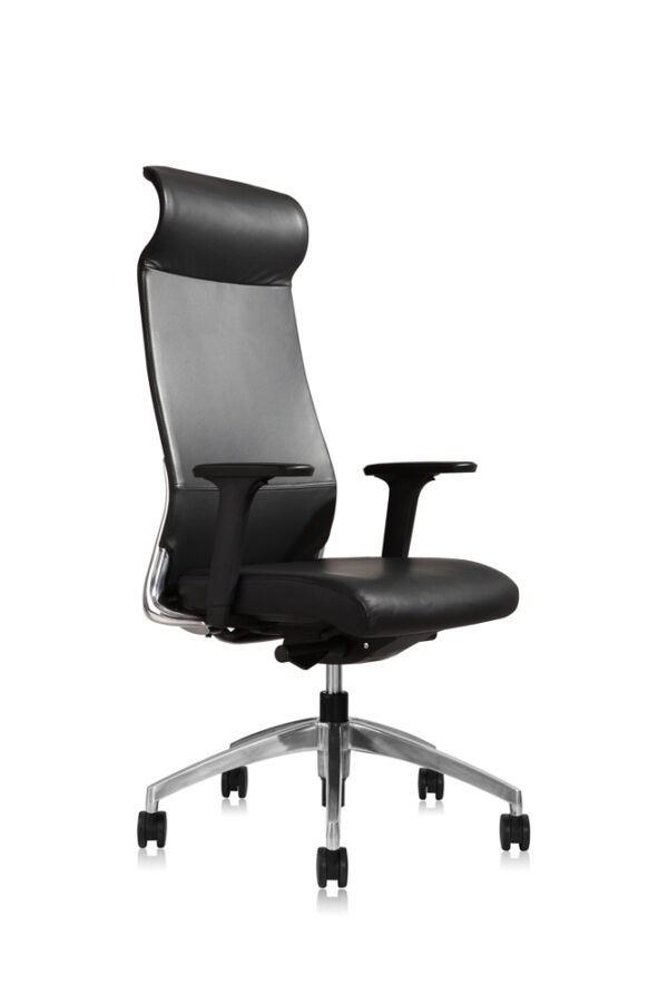 GOPS-E11MBKL/E11HBKL BURTON Leather Chair – Medium Back - Image 4