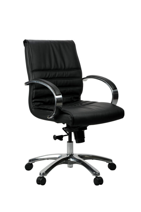 GOPW-E06ML/HL FRANKLIN Leather Chair – Medium Back - Image 6
