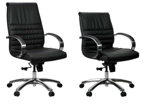 GOPW-E06ML/HL FRANKLIN Leather Chair – Medium Back