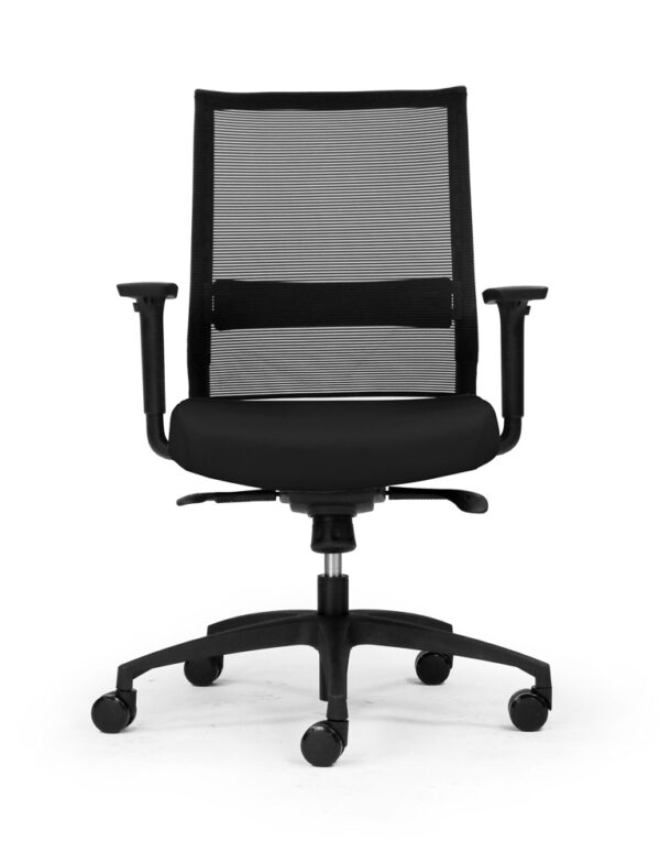 GOPZ-W13MBK ONYX Series Mesh Chair – Medium Back