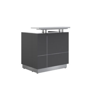 RECEPTIONIST COUNTER (Metallic Grey) GOP-RECEPTIONIST-GY/12GY