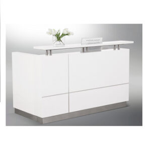 HUGO RECEPTION COUNTER (Gloss White) GOP-HUGO-15WH/18WH/22WH/32WH