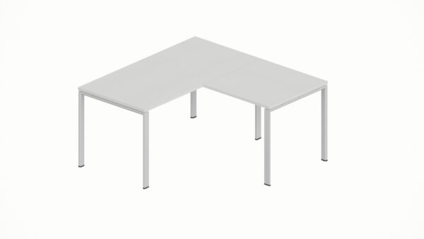 WorkSmart Series Single Corner Workstation U-Frame with Desktop - Image 6
