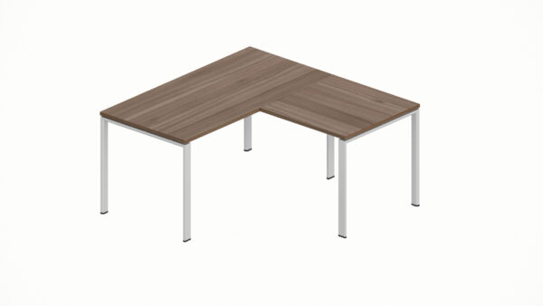 WorkSmart Series Single Corner Workstation U-Frame with Desktop - Image 7