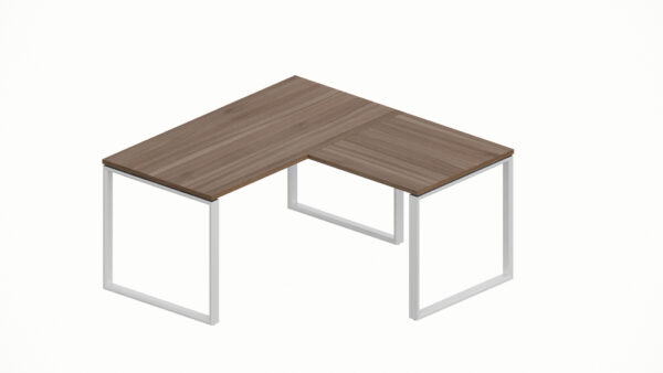 WorkSmart Series Single Corner Workstation Loop-Frame with Desktop - Image 7