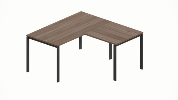 WorkSmart Series Single Corner Workstation U-Frame with Desktop - Image 4