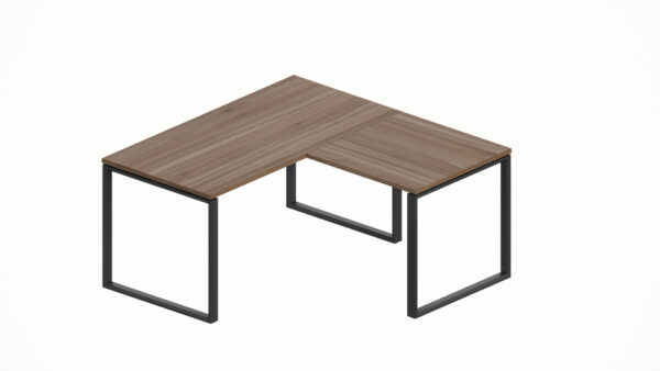 WorkSmart Series Single Corner Workstation Loop-Frame with Desktop - Image 4