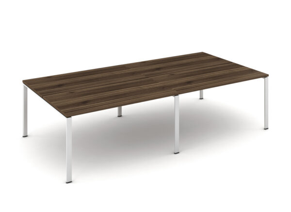 WorkSmart Series Double-Sided Desk with Desktop - U Frame In Casnan, Virginia Walnut, Regal Walnut, White, or Beech finishes - Image 3