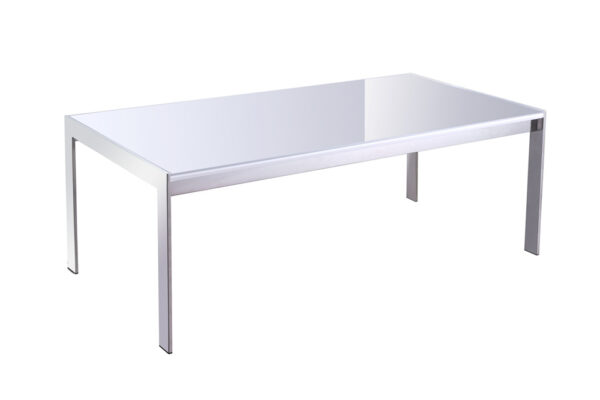 FORZA RECTANGULAR COFFEE TABLE GOPJ-CT12GLSBK/WH - Image 3
