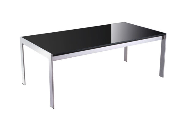 FORZA RECTANGULAR COFFEE TABLE GOPJ-CT12GLSBK/WH