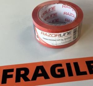 Razorline Fragile Packaging Tape 48mm x 75M