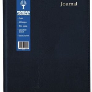 Collins Vanessa Journal NB325 Wiro Spiral Lined Ruled 260x210mm