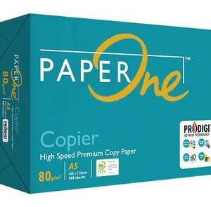 Paperone Green A5 White 80gsm Premium Copy paper Ream