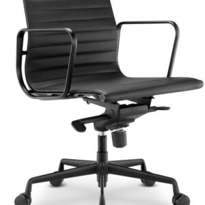 Adora II Executive Ergonomic Black PU Leather Chair With Fixed Armrests