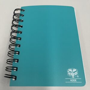 SPIRAX KODE A6 P962 NOTEBOOK AQUA 400 PAGES HARD COVER LAST X4 IN STOCK