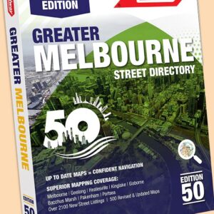 Melway Street Directory A3 large print Edition 50 - Only 5 In Stock