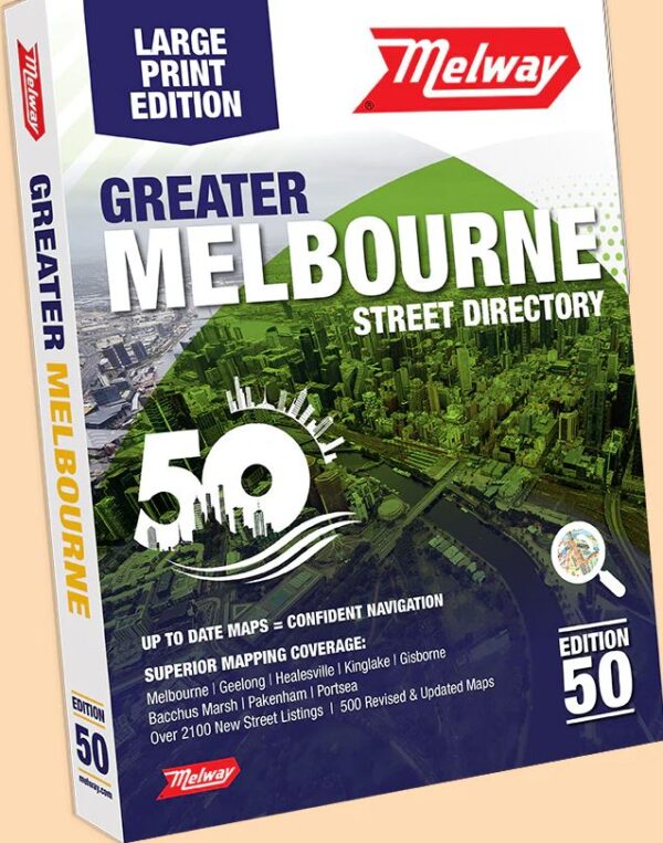 Melway Street Directory A3 large print Edition 50 - Only 5 In Stock