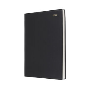 Collins Belmont Padded Diary A4 Day To A Page Black 2027 30 Min Appt 8:00Am-6:00Pm 147.V99-27 Clearance