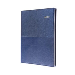 Diary 2027 Collins A6 Vanessa Day To Page Pu Blue 165.V59-27